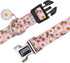 Cotton Dog Collar for Small Medium Large Dogs,Girl Dog Collar with Quick-Release Buckle,Flowers Soft Adjustable Pet Collar (Large, Pink Daisy)...