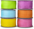 6 Spools Ribbon Sheer Chiffon Ribbon Gift Wrapping Ribbon Summer Ribbon Organza Ribbon for Crafts, 1 Inch Wide 60 Yards...