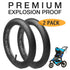 12.5'' x 1.75/2.25 Premium Explosion Proof Front Inner Tire Tube for All BOB Revolution Strollers, Stroller Strides & CE & AW - Perfect BOB Stroll...