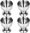 Egg Cup, Anwenk Egg Tray Stainless Steel Soft Boiled Egg Cups Holder Stand Dishwasher Safe (4 Packs)...