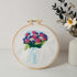 3 Sets Embroidery Starter Kit, Cross Stitch kit for Beginners DIY Adult Kids, Floral Embroidery kit with Bouquet Pattern, 3 Embroidery Fabric and ...