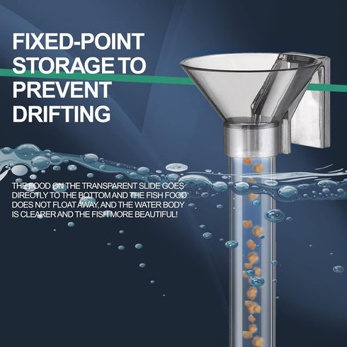 Fish Shrimp Feeder Tube and Plate Set, Feeding Tube Brush,Fish Feeding Tube Dish Multifunctional Plastic Fish Shrimp Feeder with Bowl for Aquarium...