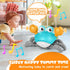 Crawling Crab Baby Toy, Tummy Time Gifts for Newborn Babies 3-6 6-12 Month, Light-Up Walking Dancing Moving Crab with Music & Obstacle Avoidance, ...