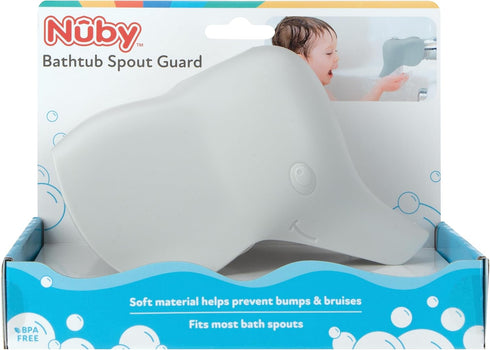 Nuby Safety Bathtub Spout Guard with Top Opening for Diverter– Elephant...