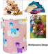 QUEENLALA Large Storage Basket,Laundry Hamper/Bathroom/Home Decor/Collapsible Round Storage Bin,Boys and Girls Hamper/Boxes/Clothing(Pink Unicorn)...