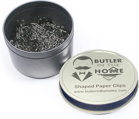 Animal Elephant Shaped Paper Clips in Silver Tin and Silver Gift Box Great for Paper Clip Collectors or Zoo Animal Lovers (100 Count Silver)...