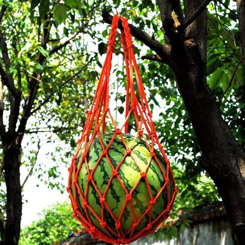 Melon Hammocks Cradles, 5 Pack of Nets for Melons, Perfect for Growing Cantaloupe, Watermelon in Vertical Garden (Orange)...