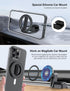 EWA MagOne Ultra Phone Grip Stand with Replaceable Elastic Finger Loop, Removable Magnetic Ring Holder Kickstand Loop, Double-Sided Magnetic Acces...