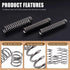 240Pcs 15 Sizes Compression Springs Assortment Kit, Mini Stainless Steel Extension Springs for Shop and Home Repairs, 0.39" to 1.97" Length, 0.16"...