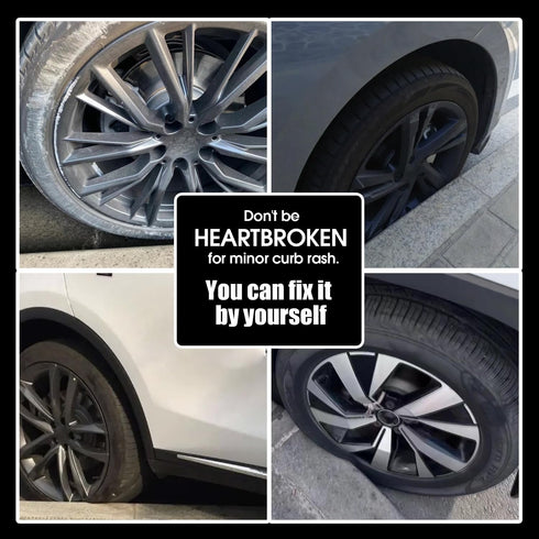 Silver Rim Touch Up Paint, Car Wheel Repair Kit Curb Rash, Quick And Easy Wheel Scratch Repair, Rim Paint For Car Wheel Repair, Universal Color Si...
