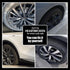 Silver Rim Touch Up Paint, Car Wheel Repair Kit Curb Rash, Quick And Easy Wheel Scratch Repair, Rim Paint For Car Wheel Repair, Universal Color Si...