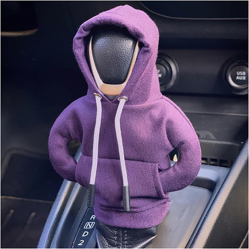 Car Gear Shift Cover Hoodie Car Gear Shift Knob Cover Set Shifter Knob Hoodies Covers Car Accessories and Decorations...