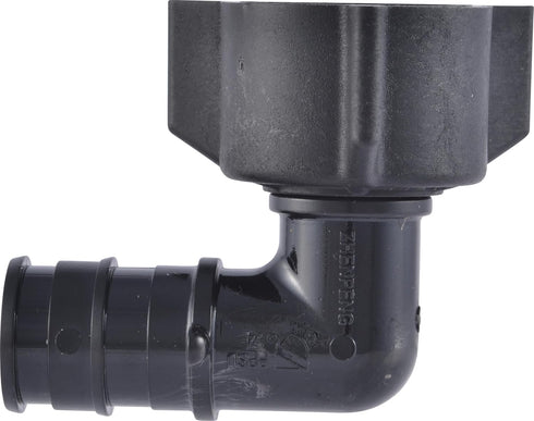 SharkBite 1/2 x 1/2 Inch NPSM Expansion FNPT Swivel 90 Degree Elbow for PEX-A Pipe, Pack of 5, Plastic Plumbing Fittings, Poly Female Adapter for ...