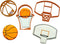 BASKETBALL COOKIE CUTTERS American Hoops Sport Basketball Game Hoop Backboard And Basketball in Hoop Cookie Cutters Made In The USA For Birthday G...
