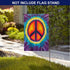 12X18 Garden Flag,Gesmatic Peace Garden Flag Christmas Garden Flag Abstract Peace Sign Design Tie Dye Garden Flag Décor Farmhouse Burlap Yard Outd...