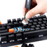 Keycap Puller Switch Puller Stainless Steel Keycap Removal Tool with 2 Pcs Keyboard Cleaning Brush for Mechanical Keyboard...