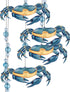 Sunset Vista Designs Kathy Hatch Great Outdoors Land and Sea Collection 18" Garden Wind Chime - Blue Crab...