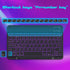 DTTO Bluetooth Keyboard, Wireless Rechargeable Keyboard for Android Tablet Cell Phone Smartphone iPad Pro Air Mini iPhone Windows Surface, Black.....