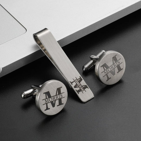 Mens Groom Father Wedding Silver Plated Black Tie Clips Pack of 2...