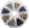 newlng 1600pcs Small Tiny Nails Wooden Screws Compact Antique DIY Decorative Box Accessories Mini Nails Gold Silver Bronze 1x6mm, 1x8mm 1x10mm Box...