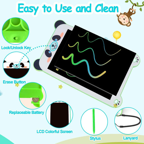 LCD Writing Tablet for Kids,8.5in Dooldle Board Toddler Toys,Colorful Panda Drawing Tablet,Educational Drawing Pad for Children,Birthday Christmas...