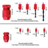 Ruitool Drill Depth Stop for Drill Bits,Adjustable Drill Stop Applicable Size Range 5/64"-3/16",15/64"-7/16",Aluminum Drill Bit Stop Collar Set fo...