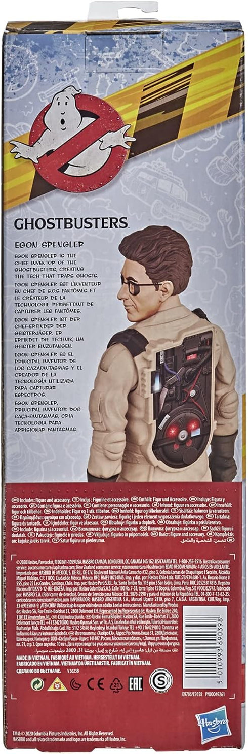 Ghostbusters Egon Spengler Toy 12-Inch-Scale Classic 1984 Action Figure with Proton Blaster Accessory, for Kids Ages 4 and Up (E9786)...