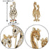 EVER FAITH Austrian Crystal Black Enamel Lovely Mother Giraffe and Child Family Brooch...