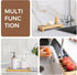 3-in-1 Sink Caddy Instant Dry Sink Organizer, Fast Drying Diatomaceous Earth Stone, Kitchen Sponge Holder, Water Absorbing Sink Rack for Modern Co...