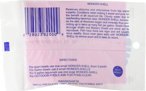 (6 Pack) Weco Wonder Shell Natural Minerals, Large, for a Total of 6 Large Shells...