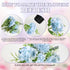 Nubry 3pcs Artificial Flowers Bouquet Fake Peony Silk Hydrangea Wildflowers Arrangements with Stems for Wedding Home Centerpieces Decor (Light Blu...