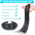 Paxcoo 150Pcs Black Necklace String Cord Bulk for Charms Pendants, Waxed Cotton Cord with Jewelry Clasps for Bracelets, Necklaces, Jewelry Making ...