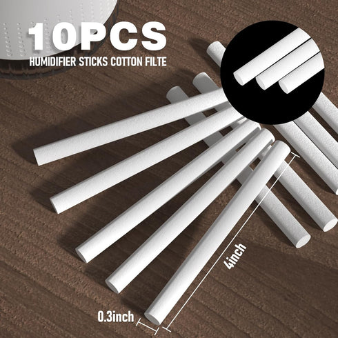 Humidifier Cotton Sticks Filter Replacement, Refill Sticks Filter Replacement Wicks for Cool Mist Humidifier Portable Diffuser USB Mini Humidifier...