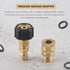Pressure Washer Quick Connect Kit, Metric M22 14mm Swivel to 3/8'' Quick Connect, With 10 Washers for Home,Garden, Vehicles Cleaning Quick Connect...