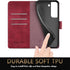 SUANPOT for Samsung Galaxy S22 with RFID Blocking Leather Wallet case Credit Card Holder,Flip Folio Book Phone case Shockproof Cover Women Men for...
