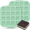 Silicone Waffle Chocolate Mold, 2 Pack Mini Square Silicone Mold Non-Stick Waffle Tray for Making Chocolate, Waffle Cookie, Candy, Soap, cake deco...