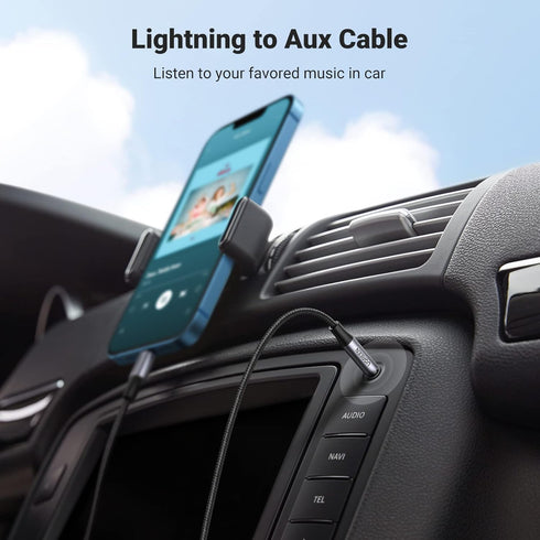 UGREEN Aux Cord for iPhone Aux to Lightning Cable for Car Adapter MFi Certified Lightning 3.5mm Headphone Male Audio Jack Compatible with iPhone 1...