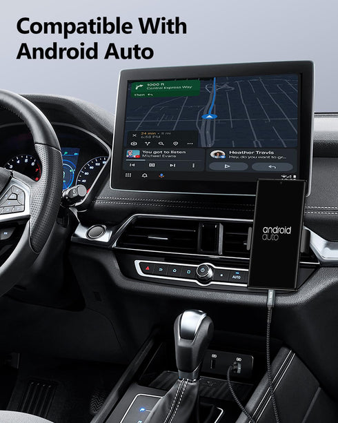 SUNGUY Android Auto Cable 1FT, USB C to USB 3.1 Gen2 10Gbps USB A to C Data Transfer Fast Charging Cable Compatible with iPhone 15/15 Pro Max, Sam...