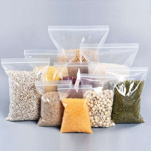 Clear Zipper Poly Bags 4x6'' 100ct Zip Reclosable Lock Baggies 2mil Zip Plastic Bags for Prints Cards Beads Arts Crafts Cookies Soap Jewelry Candi...