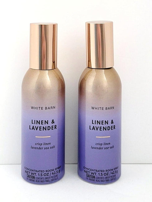 White Barn-Bath & Body Works Linen and Lavender Concentrated Room Spray 1.5 oz Set of 2...
