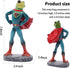 Underwater Landscape Resin Figurine - A Frog in Muscle Outfit Ornament for Aquarium...