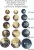 Ecru, Brown and Grey Watercolour Buttons - Horn Buttons for Shirts, Jackets, Americans and Coats - Sewing Accessory - Made and Shipped from Spain ...