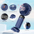 Personal Fan, Portable Hanging Neck Fan, 4000mAh USB-C Rechargeable 5-Speed Modes Powerful Desktop Fan with Base, Max 16H Run Time, Adjustable Lan...