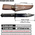Fixed Blade Knife Sheath Fits up to 8 Inch Blade,Leather Knife Sheaths Knife Holder Hunting Knife Sheath,Straight Knife Sheath Brown...