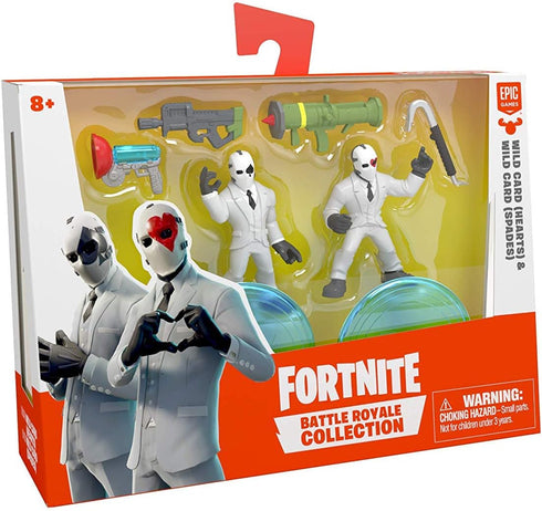 Fortnite Battle Royale Collection - Wild Card – Hearts & Wild Card – Spades – 2 Pack of Action Figures...