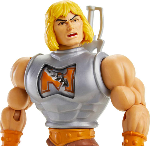 Masters of the Universe Origins Deluxe He-Man 5.5-in Action Figure, Battle Character for Storytelling Play and Display, Gift for 6 to 10-Year-Olds...