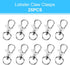 50PCS Metal Lobster Claw Clasp with Key Rings, 25PCS Keychains Clips Hooks and 25PCS Key Chain Rings, keychain accessories, keychain Rings making ...
