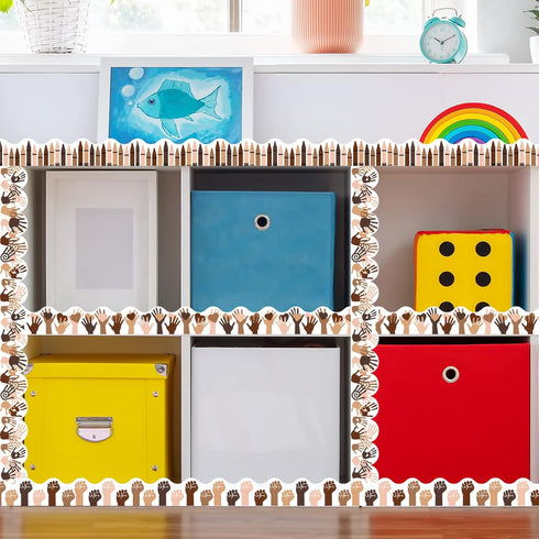 69ft Diversity Bulletin Board Borders Equality Growth Mindset Bulletin Trim Borders for School Classroom Sunday School Office Party Wall Decor...