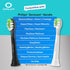 Compatible for Philips Sonicare W DiamondClean Replacement Toothbrush Heads HX6062 HX6063 HX6064, Whitening, Plaque Stain Removal with Medium Bris...