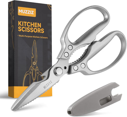 Kitchen Scissors, All Purpose Heavy Duty Kitchen Shears for Food,Metal Handle Stainless Steel Cooking Scissors for Chicken,Poultry,Meat,Herbs,Fish...